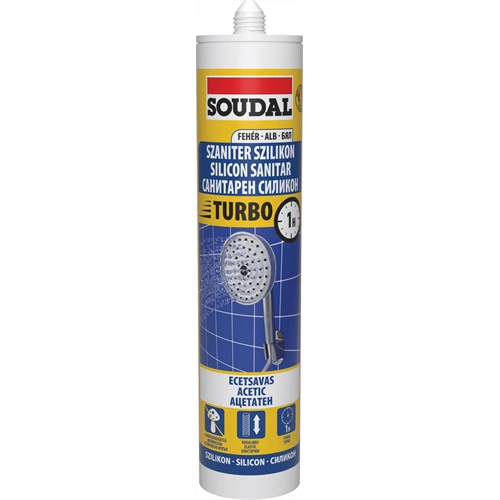 Soudal szaniter szilikon turbo FEHÉR 280ml